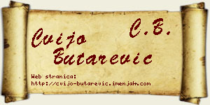 Cvijo Butarević vizit kartica